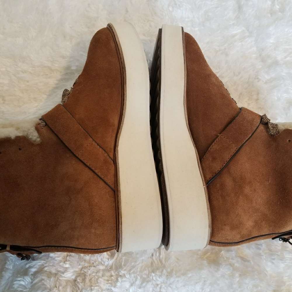 Coach Urban Hiker High Top Boots in Saddle Tan NWT - Picture 8 of 8